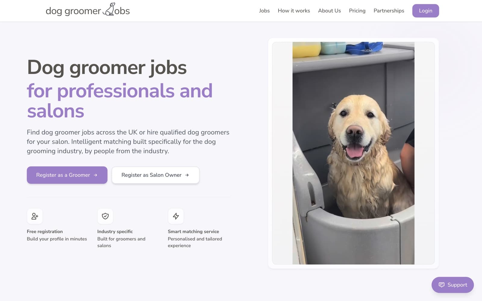 Dog Groomer Jobs website